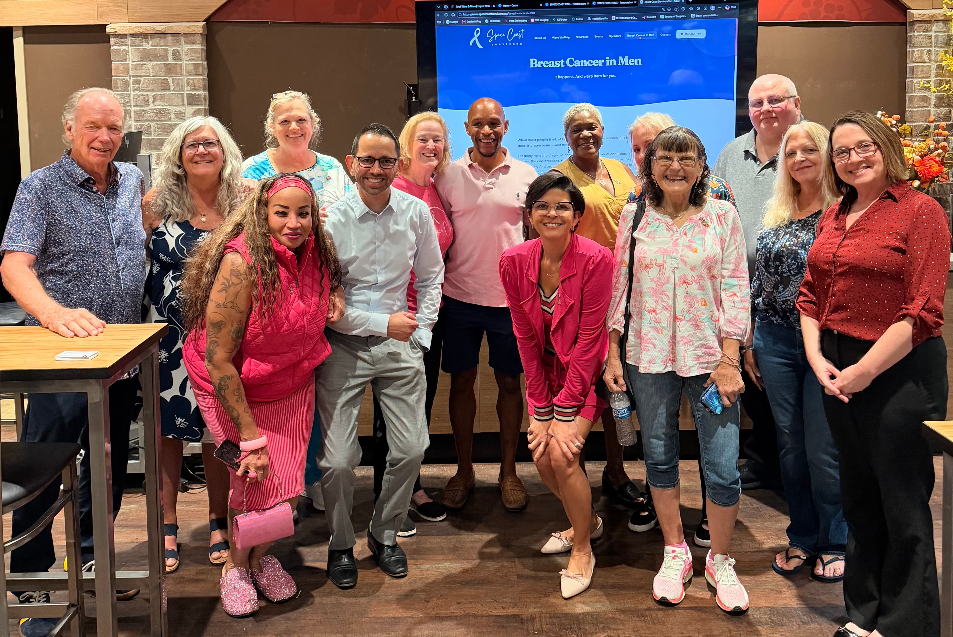 Breast Cancer in Men - Group Photo
